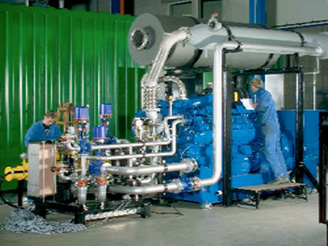 Мини ТЭЦ на раме с газопоршневыми ДВС